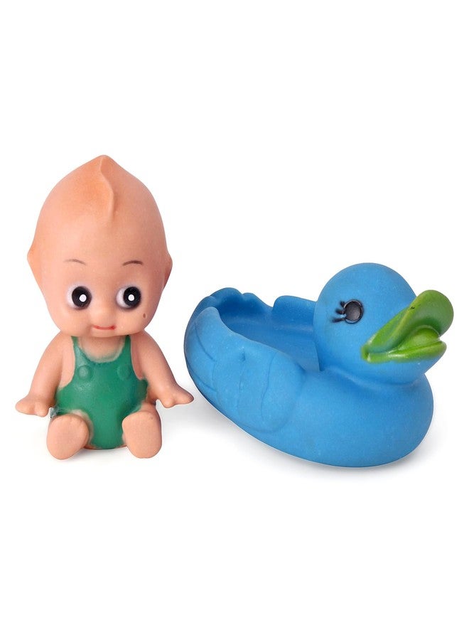 KORBOX Squeaky Bath Boy & Duck Toys Pack of 2 for Baby. - Image 1